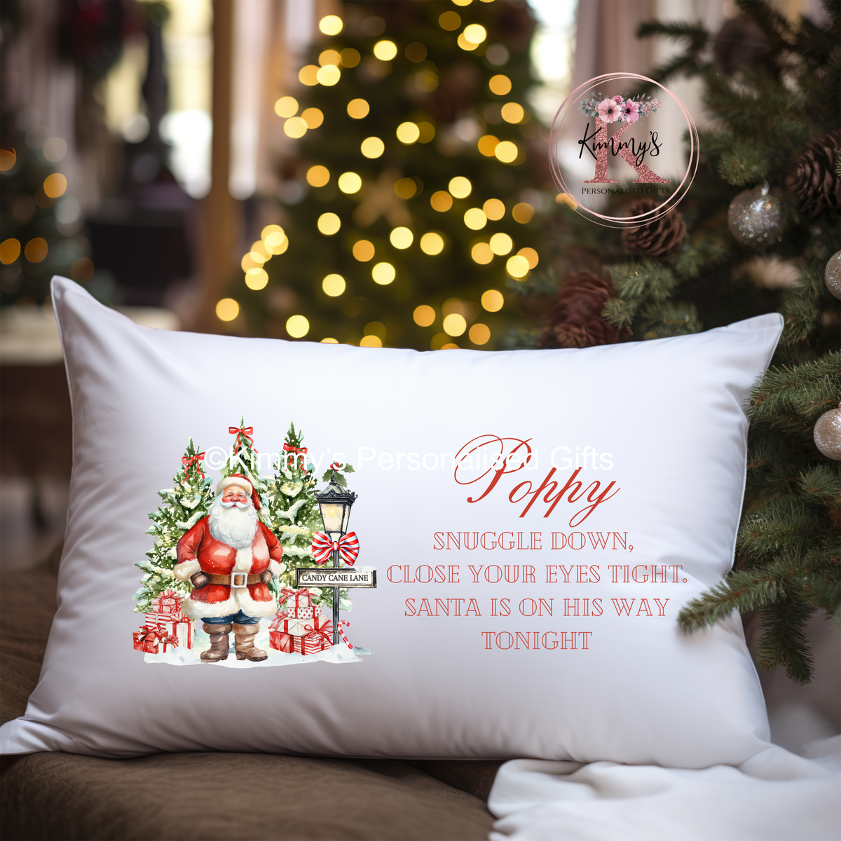 Santa Christmas Eve Pillowcase Kimmy s Personalised Gifts