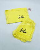 Yellow Frilled Summer Set