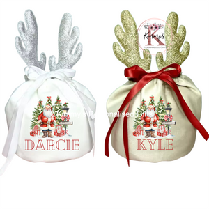 Santa Antler Treat Bag