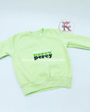 Triple Name Pastel Green Sweater