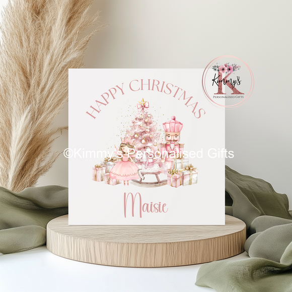 Pink Fairy Christmas Card