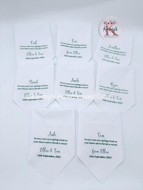 Mens Bridal Handkerchiefs