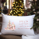 Pink Christmas Eve Pillowcase