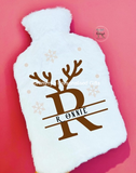 Reindeer Letter Hot Water Bottle