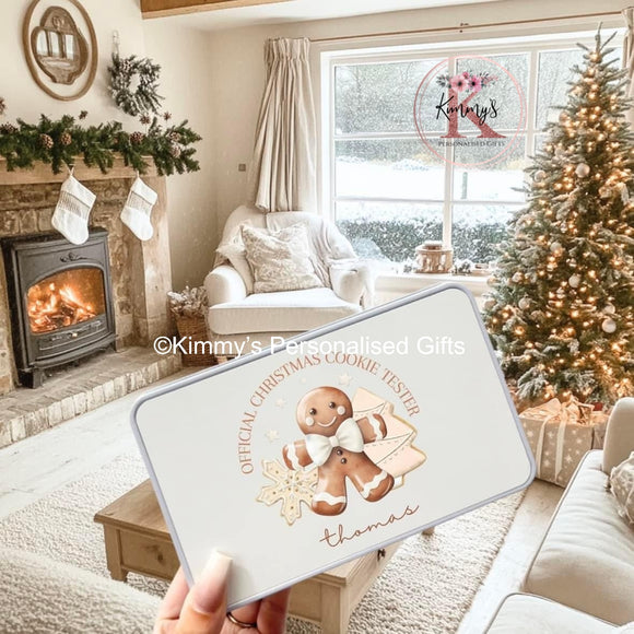 Neutral Gingerbread Snack Tin