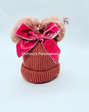 Personalised Double Pom Pom Childrens Hat