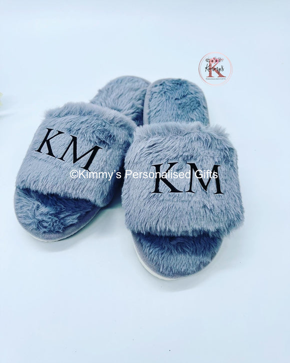 Personalised Fluffy Slippers