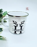Reindeer Style Enamel Mug