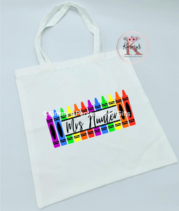 Pencil Teacher Tote Bag