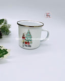 Nutcracker with Christmas Tree Enamel Mug
