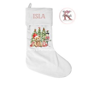 Christmas Teddy Stocking