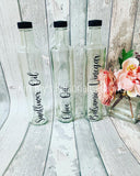 Olive Oil Bottle, Vinegar Bottle, Glass Bottle, Personalised Glass Pourer