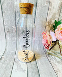 Scent Booster Bottle, Cork Bottle, Personalised Cork Bottle