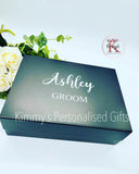 Black Personalised Magnetic Gift Boxes