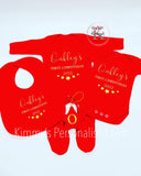 Christmas Sleepsuit, Vest, Bib & Decoration Set