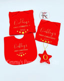 Christmas Sleepsuit, Vest, Bib & Decoration Set