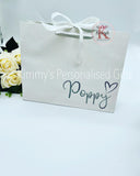 White Gift Bag with Bow