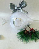 Initial Bauble with Feathers