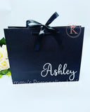 Black Gift Bag with Bow