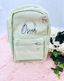 Light Green Personalised BackPack
