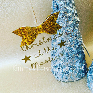 Glittered Family Bauble