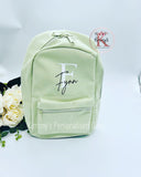 Light Green Personalised BackPack