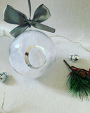 Initial Bauble with Feathers