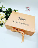 Rose Gold Personalised Magnetic Gift Boxes