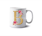 Gold Initial Mug