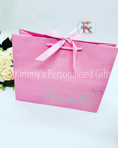 Pink Gift Bag with Bow