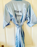 Light Blue Plain Style Robes