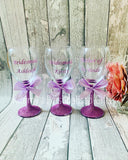 Glittered Wine Glasses